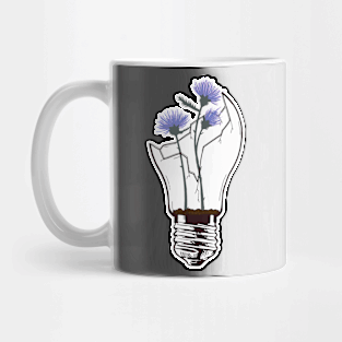 thistle broken lightbulb Mug